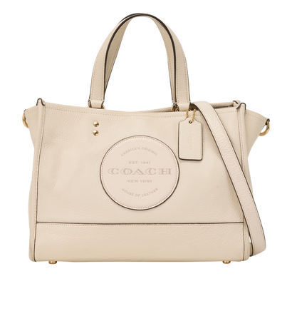 Dempsey Carryall, &pound;110, Handbags, Cream, Leather, Front view